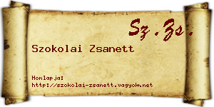 Szokolai Zsanett névjegykártya